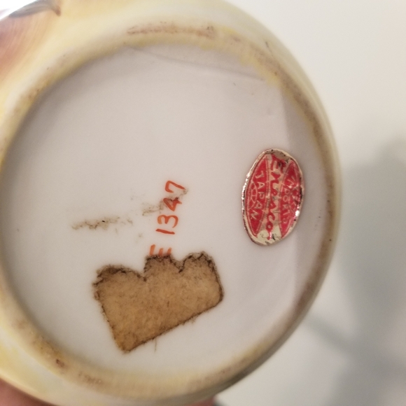 Enesco Vintage Hand Painted Pink Rose Mini Pitcher & Saucer Set Japan E1347 - Picture 6 of 10